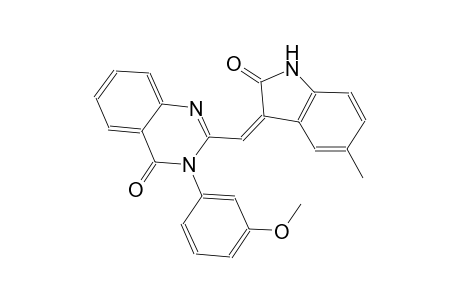 4(3H)-quinazolinone, 2-[(Z)-(1,2-dihydro-5-methyl-2-oxo-3H-indol-3-ylidene)methyl]-3-(3-methoxyphenyl)-