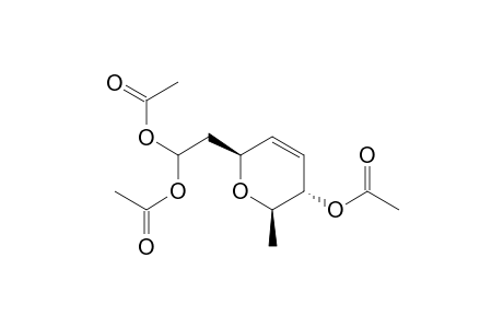 1,1-Ethanediol, 2-[5-(acetyloxy)-5,6-dihydro-6-methyl-2H-pyran-2-yl]-, diacetate, [2S-(2.alpha.,5.alpha.,6.beta.)]-