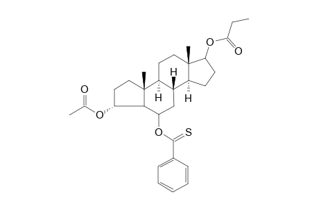 5(R)-3,6-Cyclo-4-nor-3,5-seco-6-.beta.-androstane-3.alpha.,5,17.beta.-triol 3-Acetate 17-Propionate 5-Thiobenzoate