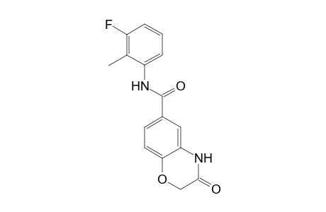 2H-Benzo[1,4]oxazine-6-carboxylic acid, 3-oxo-3,4-dihydro-, (3-fluoro-2-methylphenyl)amide