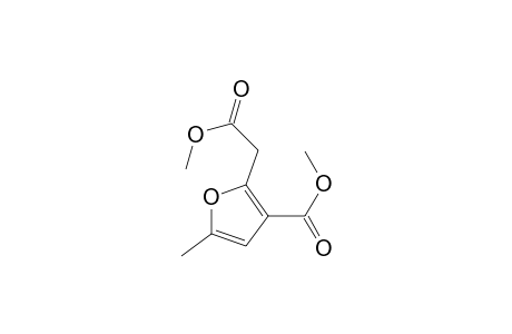 2-Furanacetic acid, 3-(methoxycarbonyl)-5-methyl-, methyl ester