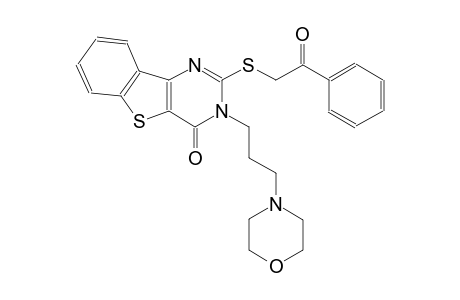 3-[3-(4-morpholinyl)propyl]-2-[(2-oxo-2-phenylethyl)sulfanyl][1]benzothieno[3,2-d]pyrimidin-4(3H)-one