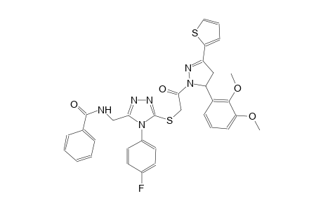 benzamide, N-[[5-[[2-[5-(2,3-dimethoxyphenyl)-4,5-dihydro-3-(2-thienyl)-1H-pyrazol-1-yl]-2-oxoethyl]thio]-4-(4-fluorophenyl)-4H-1,2,4-triazol-3-yl]methyl]-