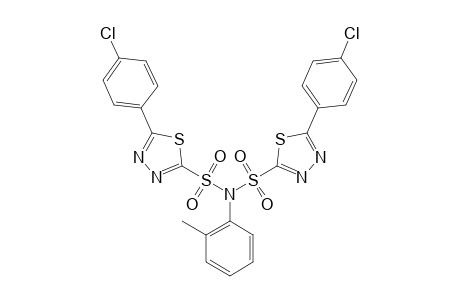 1-[5-(4-CHLOROPHENYL)-1,3,4-THIADIAZOL-2-YLSULFONYL]-4-METHYL-PIPERAZINE