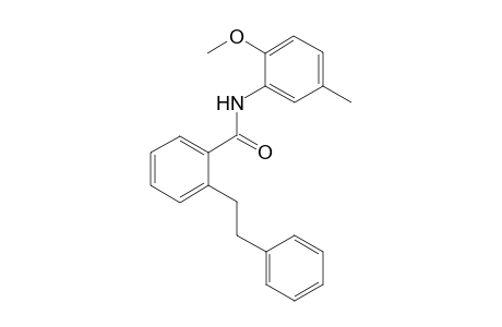 Benzamide, N-(2-methoxy-5-methylphenyl)-2-phenethyl-