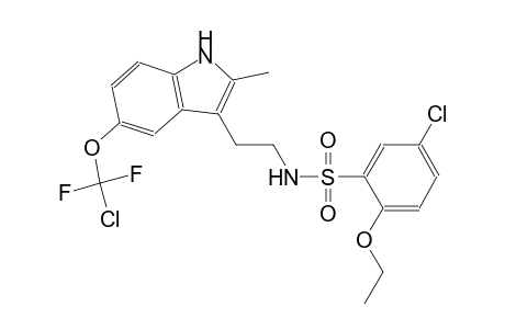 5-Chloro-N-(2-{5-[chloro(difluoro)methoxy]-2-methyl-1H-indol-3-yl}ethyl)-2-ethoxybenzenesulfonamide
