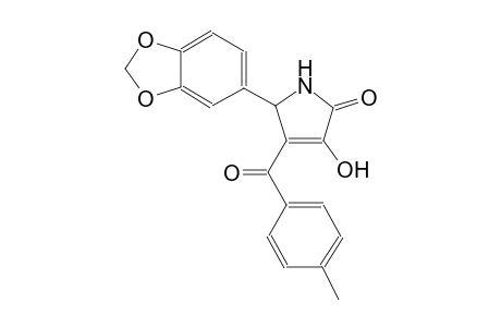 5-(1,3-benzodioxol-5-yl)-3-hydroxy-4-(4-methylbenzoyl)-1,5-dihydro-2H-pyrrol-2-one