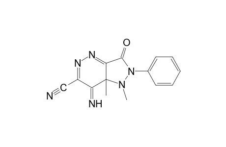 1,7a-dihydro-7-imino-3-oxo-2-phenyl-2,3,7,7a-tetrahydro-1H-pyrazolo[4,3-c]pyridazine-6-carbonitrile