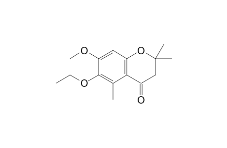 6-Ethoxy-7-methoxy-2,2,5-trimethyl-3,4-dihydro-2H-1-benzopyran-4-one
