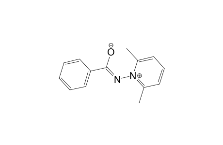 Pyridinium, 1-[(.alpha.-hydroxybenzylidene)amino]-2,6-dimethyl-, hydroxide, inner salt