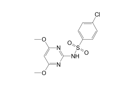 4-Chloranyl-N-(4,6-dimethoxypyrimidin-2-yl)benzenesulfonamide
