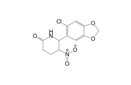 2-piperidinone, 6-(6-chloro-1,3-benzodioxol-5-yl)-5-nitro-