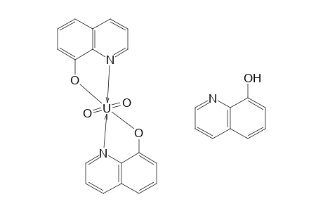DIOXOBIS(8-QUINOLINOLATO)URANIUM COMPOUND WITH 8-QUINOLINOL
