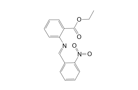 Benzoic acid, 2-[[(2-nitrophenyl)methylene]amino]-, ethyl ester