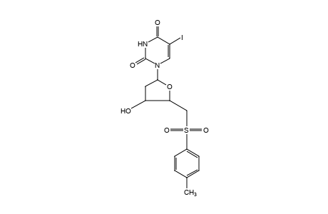 1-[4-hydroxy-5-(hydroxymethyl)tetrahydro-2-furyl]-5-iodouracil, p-toluenesulfonate (ester)