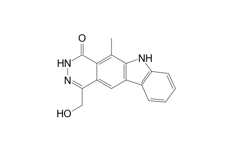 3,6-Dihydro-1-hydroxymethyl-5-methyl-4H-pyridazino[4,5-b]carbazol-4-one