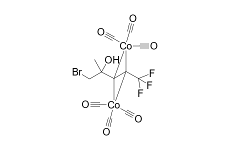 Hexacarbonyl-.mu.(2,3-.mu.:3,2-.mu.5-bromo-4-hydroxy-4-methyl-1,1,1-trifluoro-2-pentyne)dicobalt