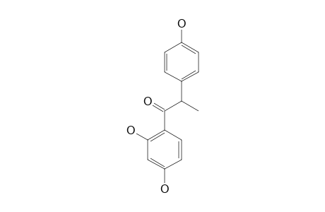 1-(2,4-DIHYDROXYPHENYL)-2-(4-HYDROXYPHENYL)-PROPAN-1-ONE;O-DEMETHYLANGOLENSIN