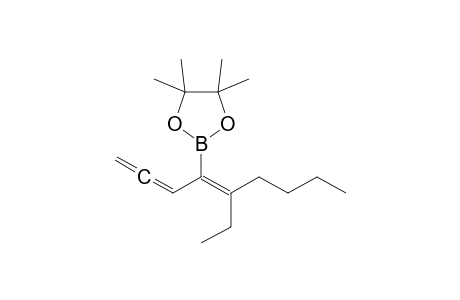 2-[(1E)-1-(1-ethylpentylidene)buta-2,3-dienyl]-4,4,5,5-tetramethyl-1,3,2-dioxaborolane