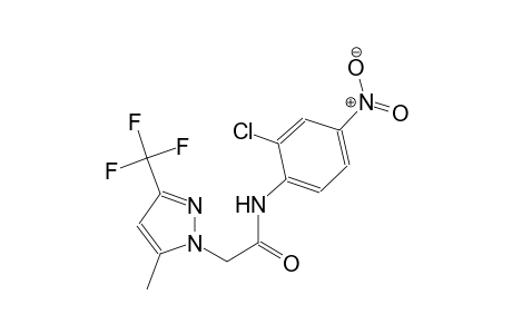 N-(2-chloro-4-nitrophenyl)-2-[5-methyl-3-(trifluoromethyl)-1H-pyrazol-1-yl]acetamide