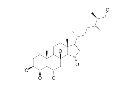 CERTONARDOSTEROL-Q1;(25S)-3-BETA,4-BETA,6-ALPHA,8,26-PENTAHYDROXY-24-METHYL-5-ALPHA-CHOLEST-24(24(1))-EN-15-ONE