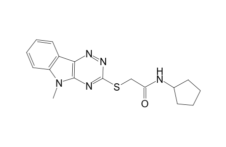 Acetamide, N-cyclopentyl-2-(9-methyl-9H-1,3,4,9-tetraazafluoren-2-ylsulfanyl)-