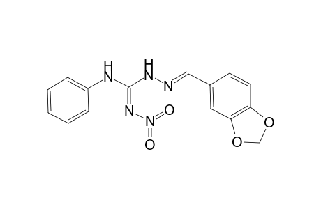 Guanidine, 1-[1-(3,4-methylenedioxy)benzylidenamino]-2-nitro-3-phenyl-