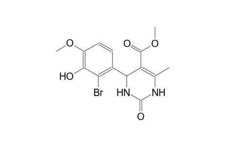 methyl 4-(2-bromo-3-hydroxy-4-methoxyphenyl)-6-methyl-2-oxo-1,2,3,4-tetrahydro-5-pyrimidinecarboxylate