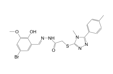N'-[(E)-(5-bromo-2-hydroxy-3-methoxyphenyl)methylidene]-2-{[4-methyl-5-(4-methylphenyl)-4H-1,2,4-triazol-3-yl]sulfanyl}acetohydrazide
