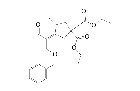 Diethyl (Z)-3-(1-(benzyloxy)-3-oxopropan-2-ylidene)-4-methylcyclopentane-1,1-dicarboxylate