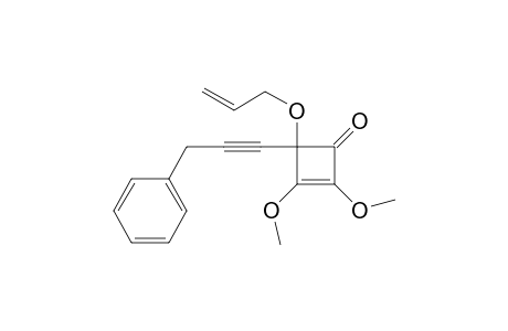 2-Cyclobuten-1-one, 2,3-dimethoxy-4-(3-phenyl-1-propynyl)-4-(2-propenyloxy)-
