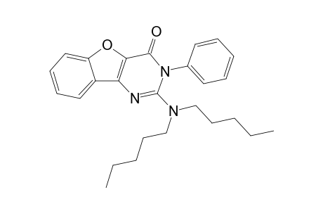2-(N,N-Dipentylamino)-3-phenylbenzofuro[3,2-d]pyrimidin-4(3H)-one