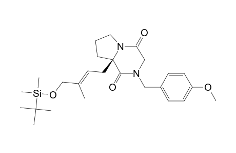 (-)-6-(R)-[(2E)-4-[(tert-Butyldimethylsilyl)oxy]-3-methylbut-2-enyl]-2,5-diketo-4-(4-mehtoxybenzyl)-1,4-diazabicyclo[4.3.0]nonane