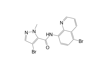 4-bromo-N-(5-bromo-8-quinolinyl)-1-methyl-1H-pyrazole-5-carboxamide
