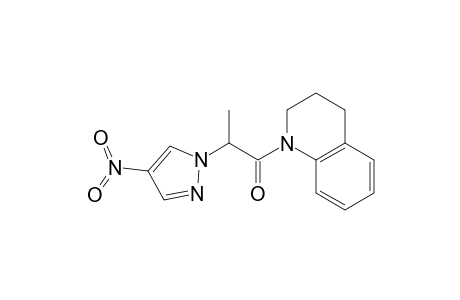 Quinoline, 1,2,3,4-tetrahydro-1-[2-(4-nitro-1H-pyrazol-1-yl)-1-oxopropyl]-
