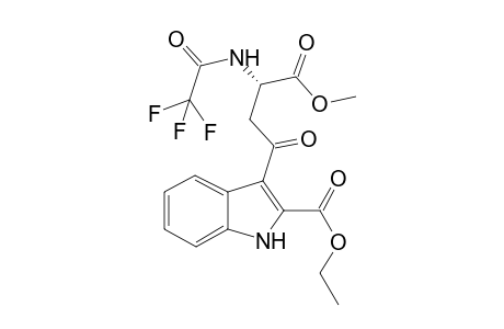 Methyl (2S)-4-(2-ethoxycarbonyl)-1H-indol-3-yl)-4-oxo-2-trifluoroacetoamidobutyrate