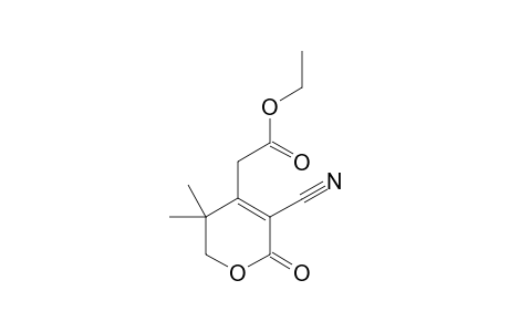 3-Cyano-5,5-dimethyl-2-oxo-5,6-dihydro-2H-pyran-4-methylcarboxylicacidethylester