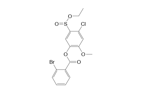 2-Bromobenzoic acid, 2-methoxy-4-chloro-5-(ethoxysulfo)phenyl ester