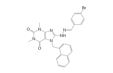 4-bromobenzaldehyde [1,3-dimethyl-7-(1-naphthylmethyl)-2,6-dioxo-2,3,6,7-tetrahydro-1H-purin-8-yl]hydrazone