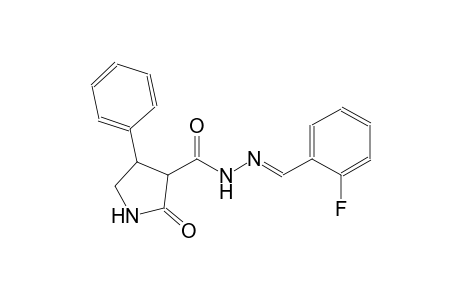 N'-[(E)-(2-fluorophenyl)methylidene]-2-oxo-4-phenyl-3-pyrrolidinecarbohydrazide