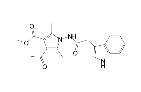 Methyl 4-acetyl-1-{[2-(1H-indol-3-yl)acetyl]amino}-2,5-dimethyl-1H-pyroole-3-carboxylate