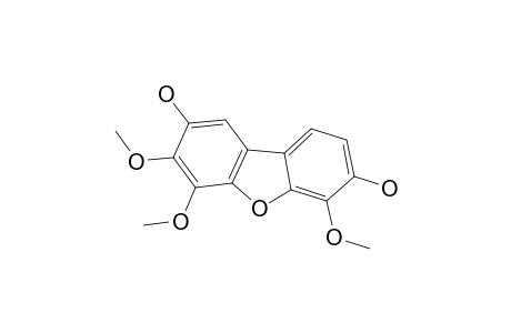 ALPHA-COTONEFURAN;2,7-DIHYDROXY-3,4,6-TRIMETHOXY-DIBENZOFURAN