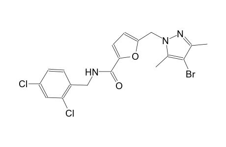 5-[(4-bromo-3,5-dimethyl-1H-pyrazol-1-yl)methyl]-N-(2,4-dichlorobenzyl)-2-furamide