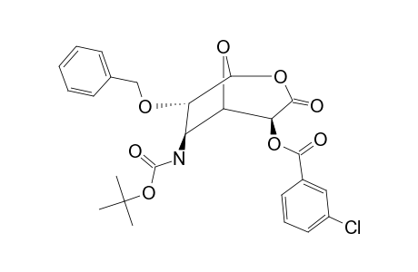 (-)-2-O-BENZYL-3-[(TERT.-BUTOXY)-CARBONYLAMINO]-5-O-(3-CHLOROBENZOYL)-3-DEOXY-BETA-D-ALTROFURANURONO-6,1-LACTONE