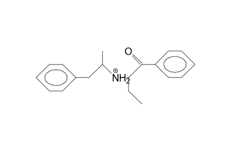 1-Phenyl-2-(.beta.-phenylisopropylamino)-1-butanone cation