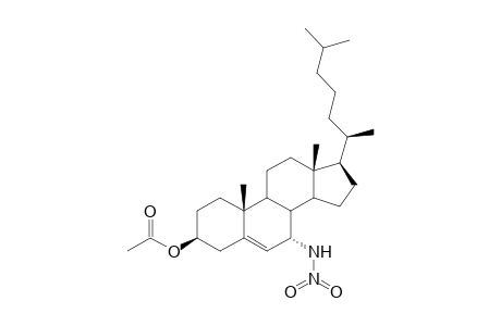 Cholest-5-en-3-ol, 7-(nitroamino)-, acetate (ester), (3.beta.,7.alpha.)-