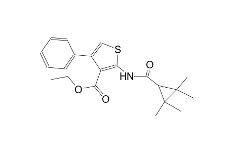 ethyl 4-phenyl-2-{[(2,2,3,3-tetramethylcyclopropyl)carbonyl]amino}-3-thiophenecarboxylate