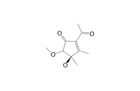 2-ACETYL-4-HYDROXY-5-METHOXY-3,4-DIMETHYLCYCLOPENT-2-ENONE