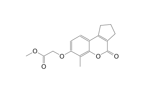 methyl [(6-methyl-4-oxo-1,2,3,4-tetrahydrocyclopenta[c]chromen-7-yl)oxy]acetate