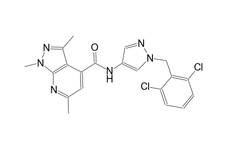 N-[1-(2,6-dichlorobenzyl)-1H-pyrazol-4-yl]-1,3,6-trimethyl-1H-pyrazolo[3,4-b]pyridine-4-carboxamide